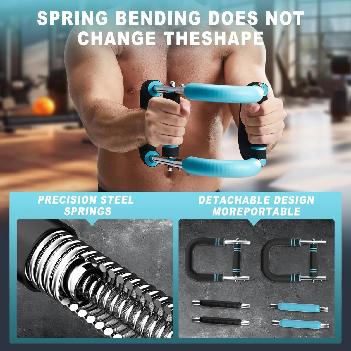 HOTWAVE Twister Arm Trainer 40-110 lbs | Portable Chest & Arm Workout Equipment for Men & Women - view 6
