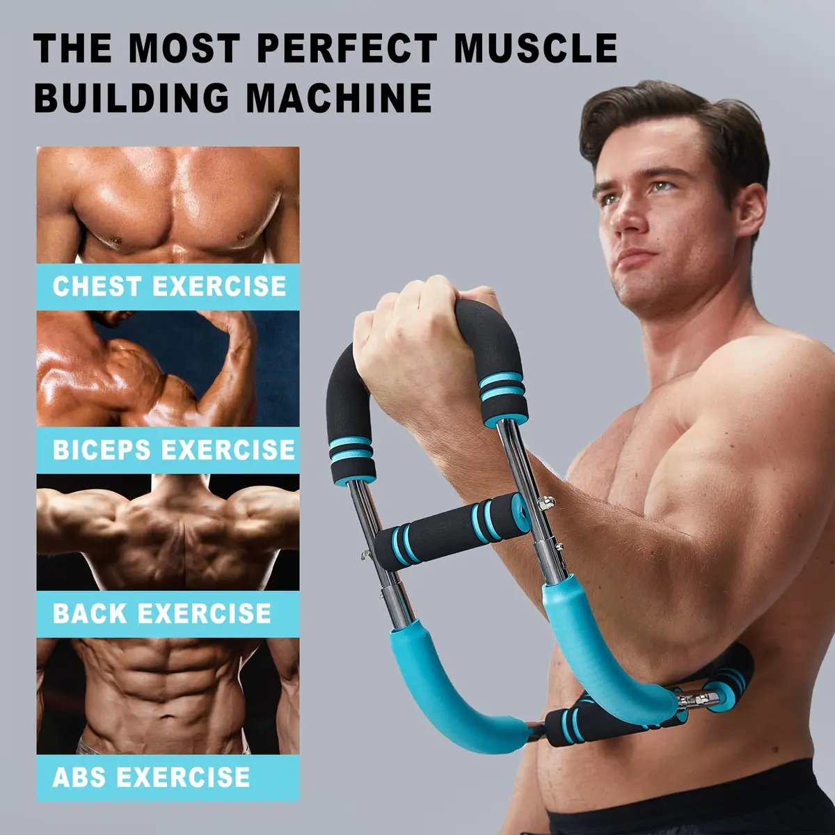 HOTWAVE Twister Arm Trainer 40-110 lbs | Portable Chest & Arm Workout Equipment for Men & Women - view 3