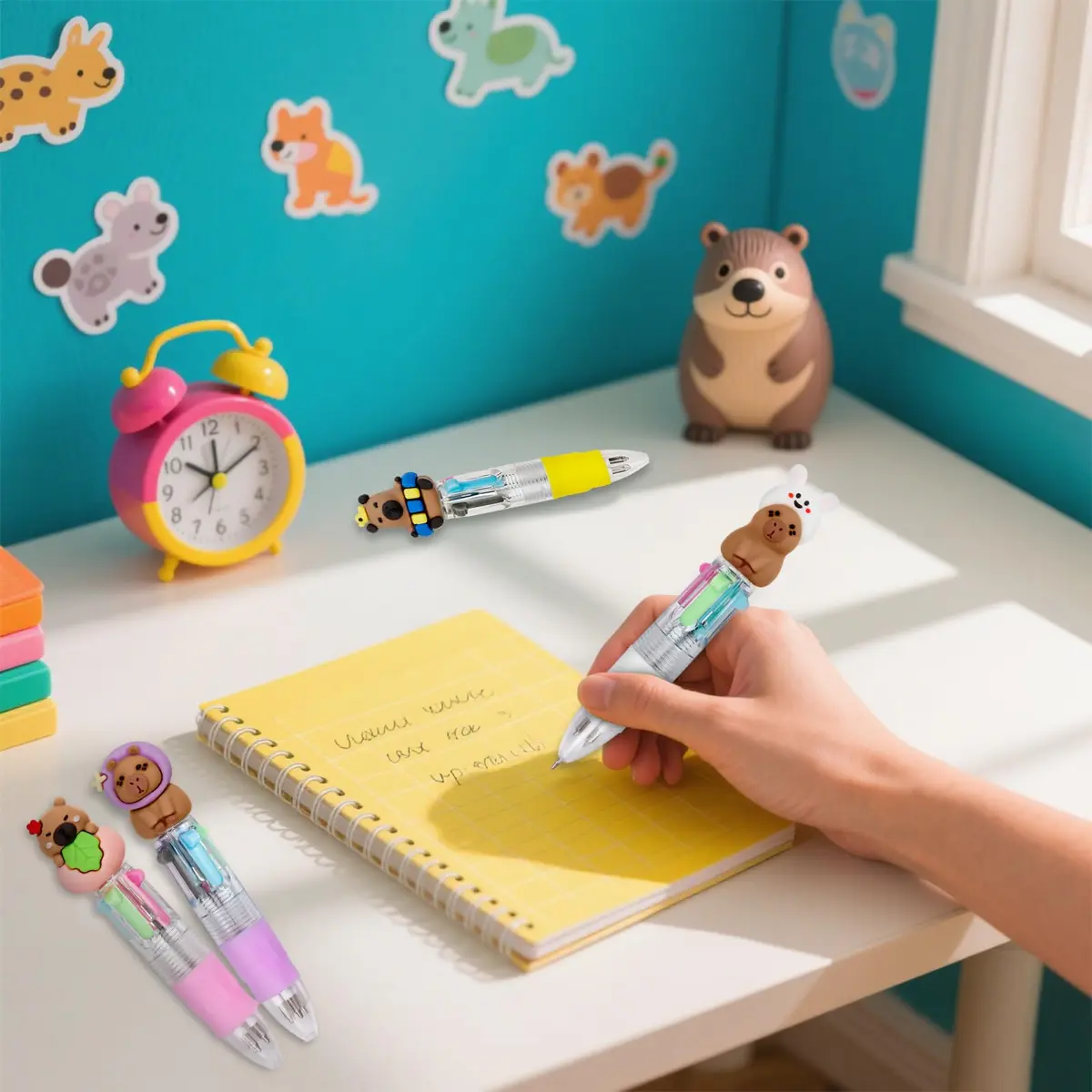 CZWZ 30Pcs Mini Multicolor Pens in One 4-in-1 Cute Pens Bulk | Fun Gift for Kids & Students - view 5