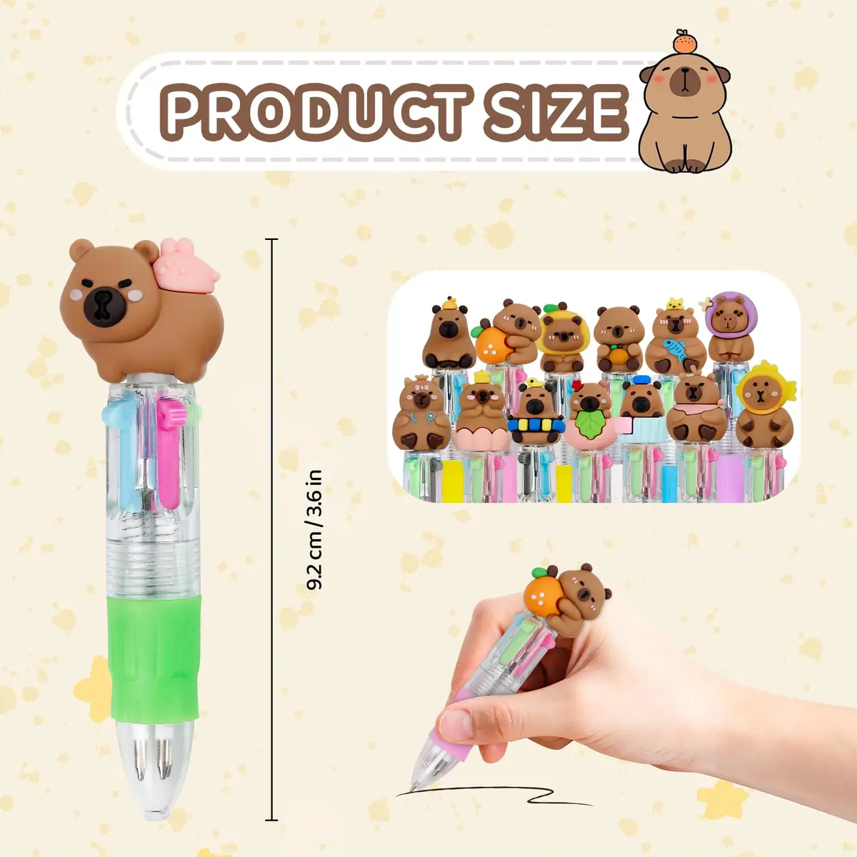 CZWZ 30Pcs Mini Multicolor Pens in One 4-in-1 Cute Pens Bulk | Fun Gift for Kids & Students - view 2