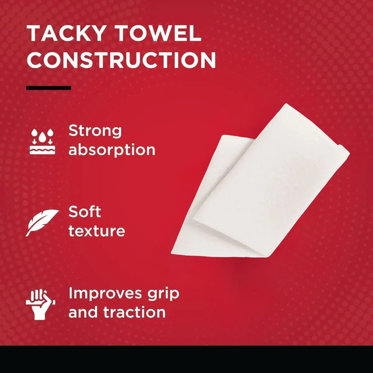 Gamma Tacky Towel for Tennis & Pickleball | Grip Enhancer for Sweaty Hands | Pocket-Sized Control Aid - view 3