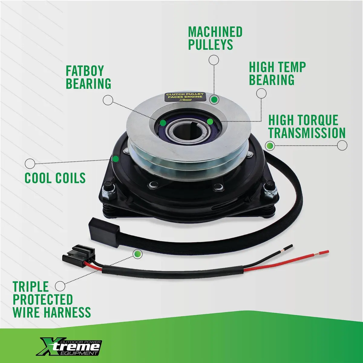 Xtreme PTO Clutch for Lawn Mowers 1 1/8" | Replaces Toro 112-2320, Impact Resistant Wire Harness - view 5