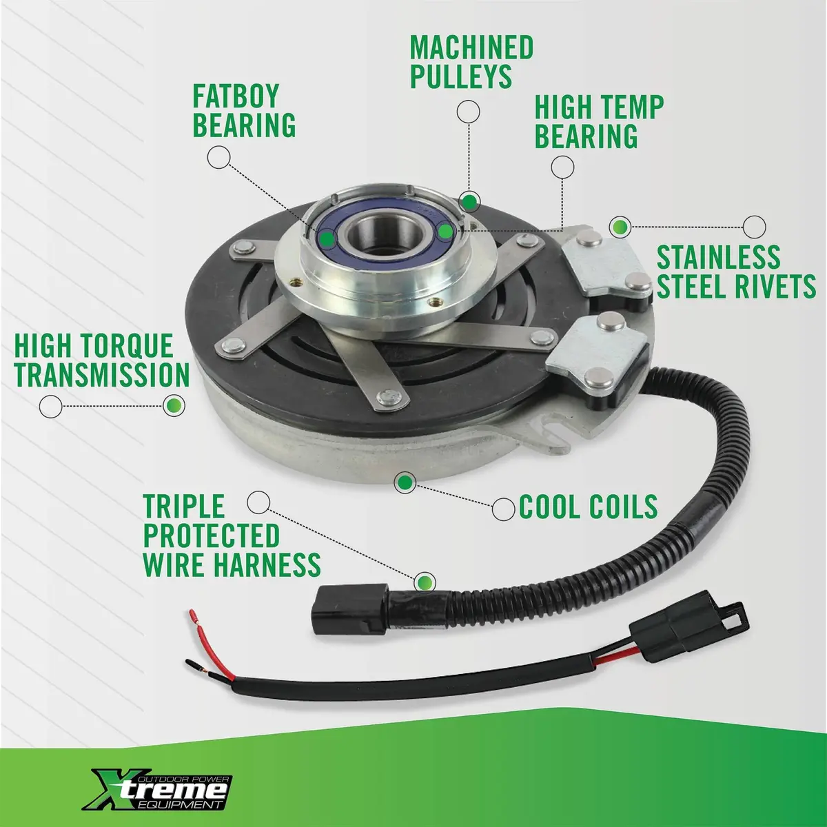 Xtreme PTO Clutch 1 1/8" Counter Clockwise | Replace OEM for Lawn Mower - view 5