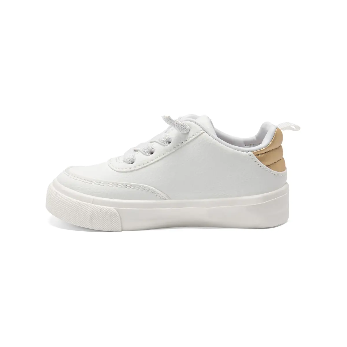 Carter's Arianna White/Gold Sneakers | Slip-On Casual Kids Shoes - view 5