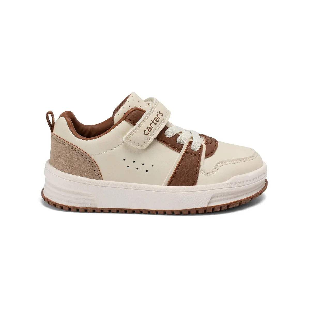 Carter's Tonie Cream Sneakers for Girls | Durable, Slip-On, Cream Color, Width-M090 - view 2