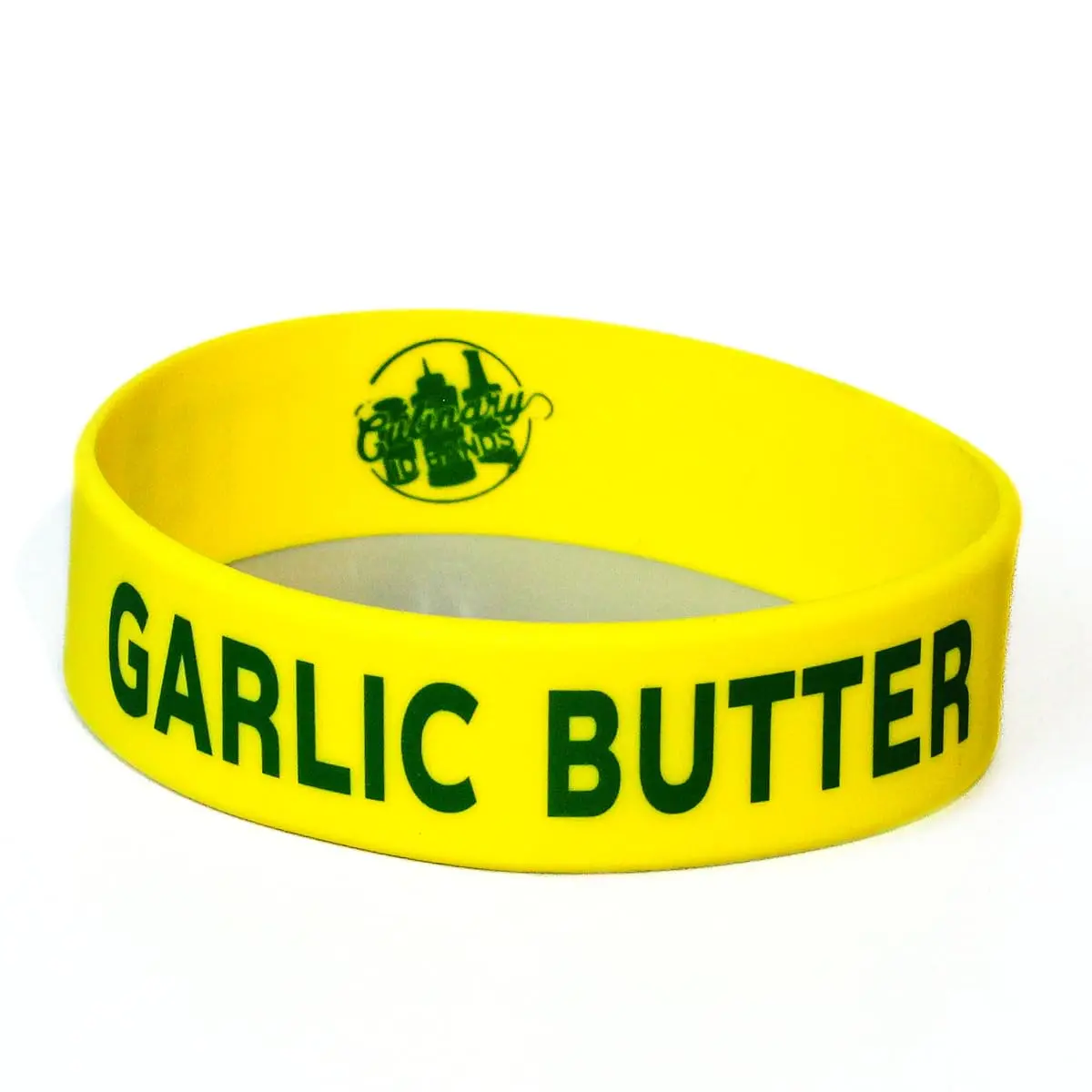 Culinary ID Bands Garlic Butter Silicone Label Band for 16, 20, and 24 oz | Durable, Stretchable, Green - main product image