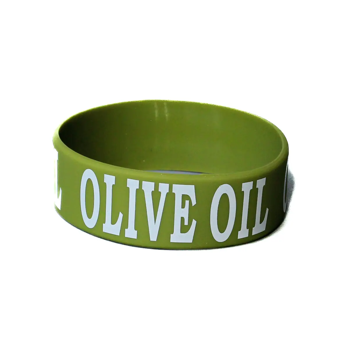 Culinary ID Bands Olive Oil Silicone Label Band for 12 oz. | Durable & Stretchable Green - main product image