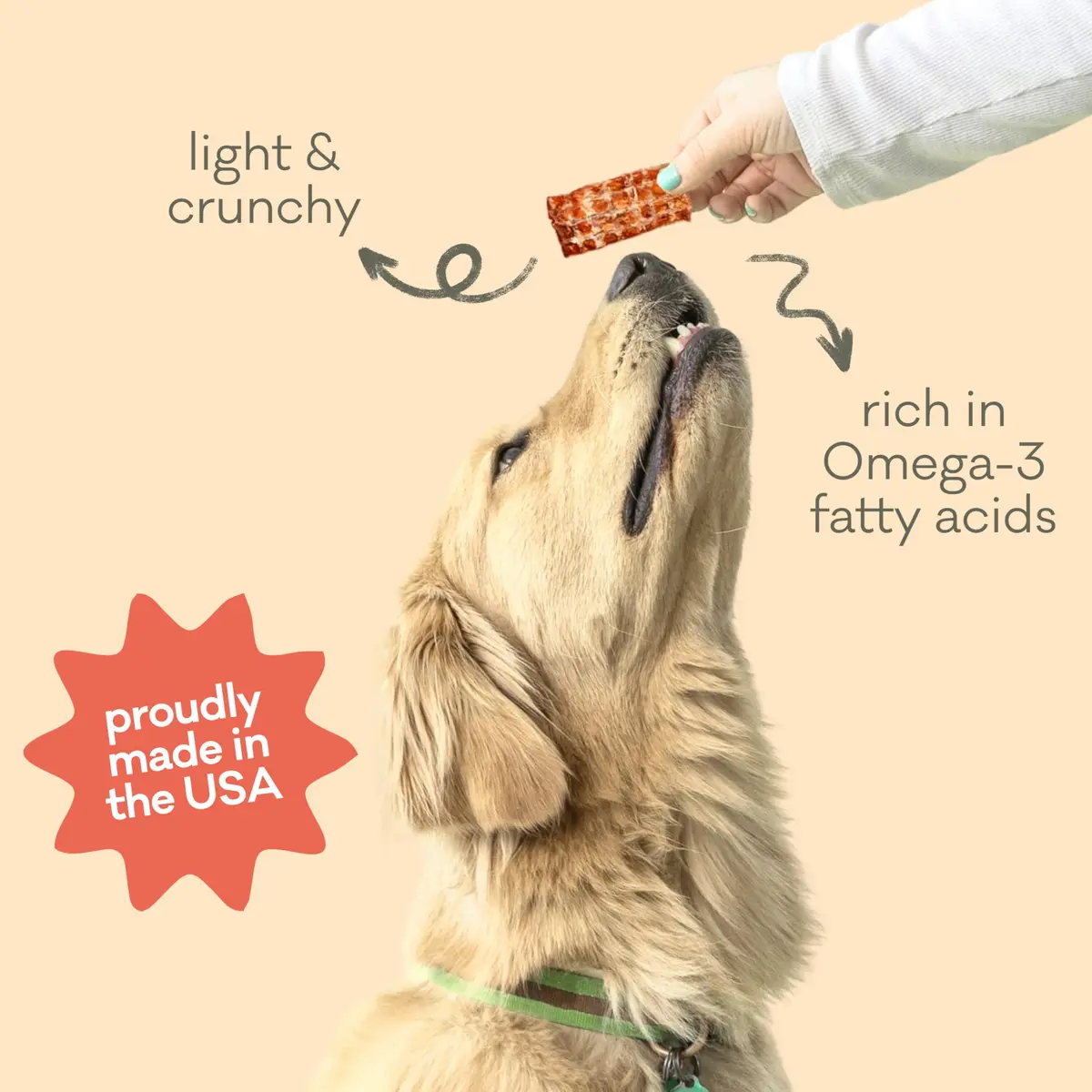 Polkadog Crunchy Alaskan Cod & Salmon Chip Dog Treats | Wild-Caught, Single-Ingredient, USA Made, 2.75oz (Variety 2Pk) - view 3