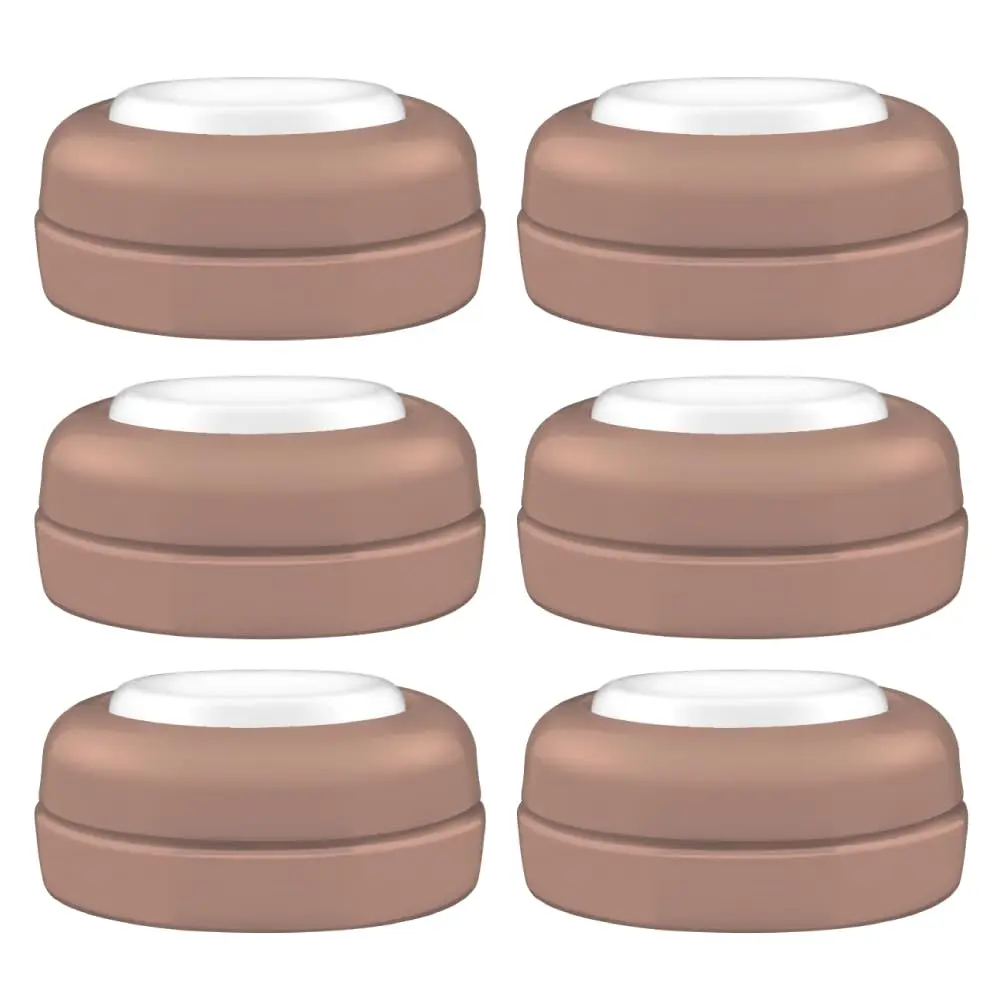 Maymom Screw Lids Travel Caps with Rewritable Sealing Disc for Avent Bottles 6 Count (Brown) | Leak-Proof & Travel-Friendly - main product image