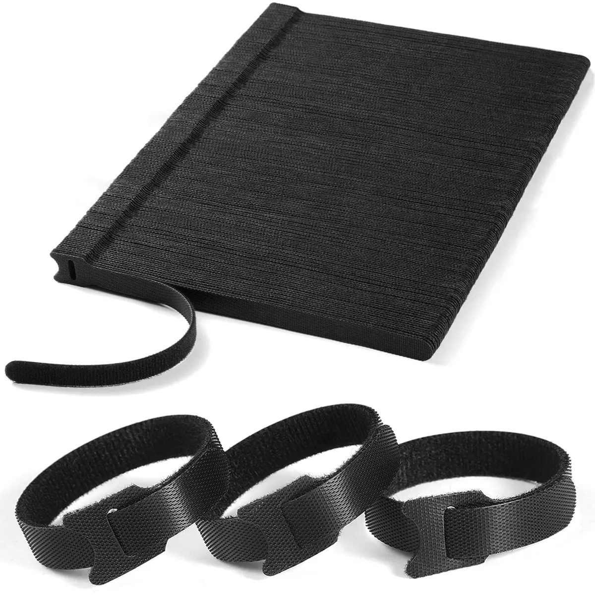 QTBLY Cable Ties 8 Inches | Reusable Nylon Straps for Indoor & Outdoor Use - main product image