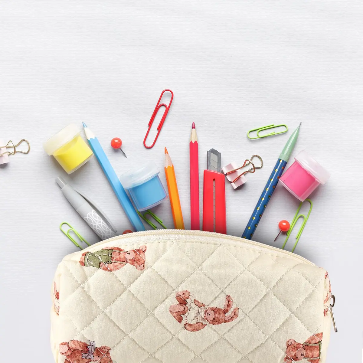 Sherr Cosmetic Case Beige | Lightweight & Travel Friendly (70-120 chars) - view 6