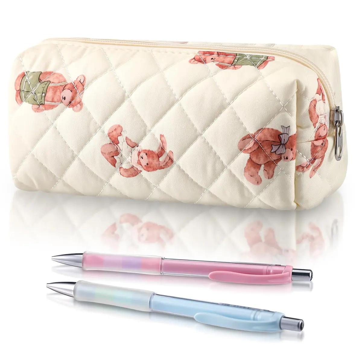 Sherr Cosmetic Case Beige | Lightweight & Travel Friendly (70-120 chars) - main product image
