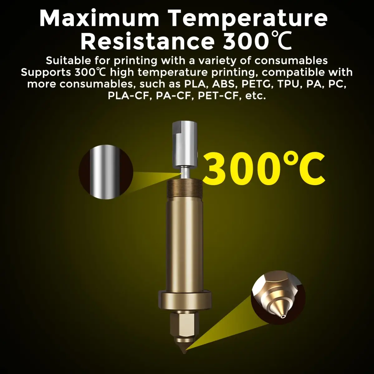 Comgrow Official Ender 5 Max Hotend Kit | Ceramic Heating Block, 300°C High Temp, 700mm/s High Flow - view 6