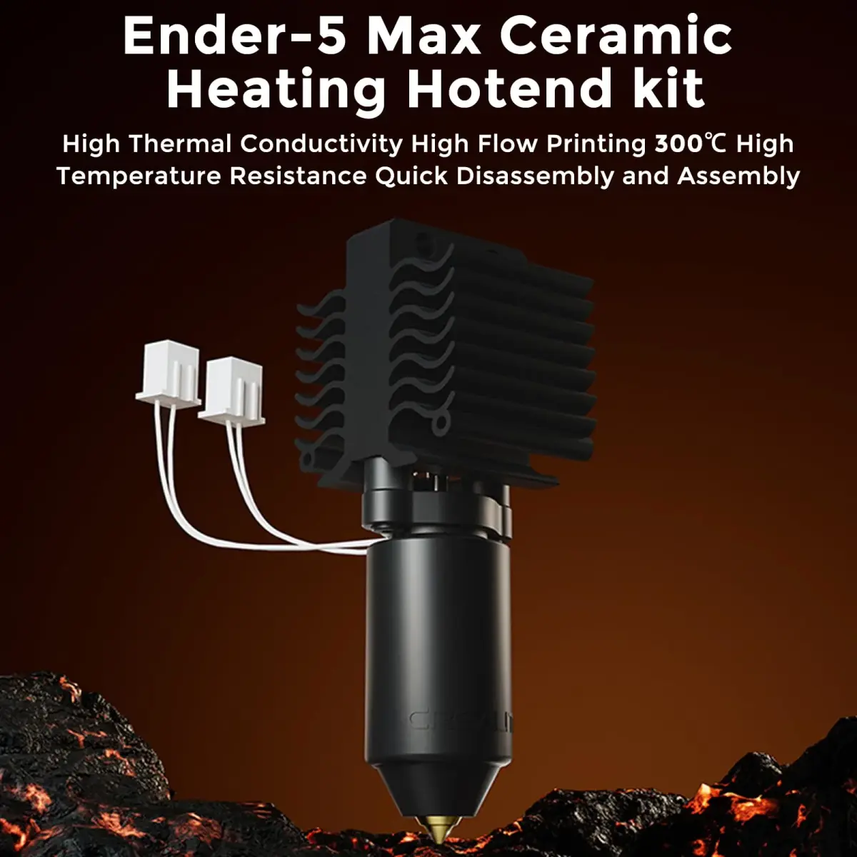 Comgrow Official Ender 5 Max Hotend Kit | Ceramic Heating Block, 300°C High Temp, 700mm/s High Flow - view 2