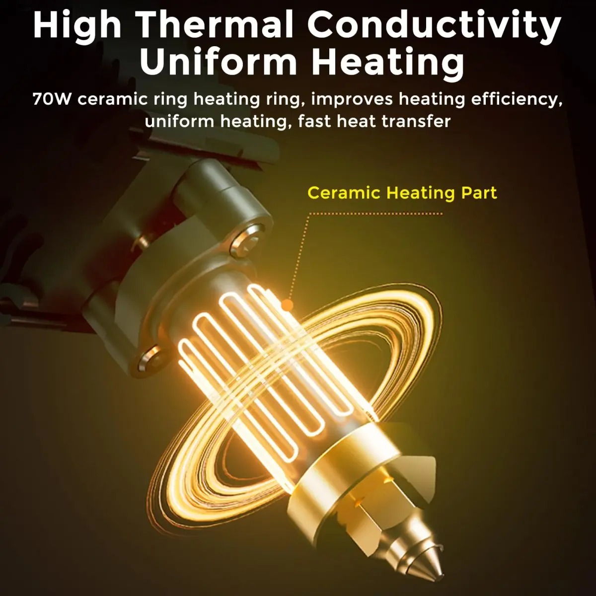 Comgrow Official Ender 5 Max Hotend Kit | Ceramic Heating Block, 300°C High Temp, 700mm/s High Flow - view 3
