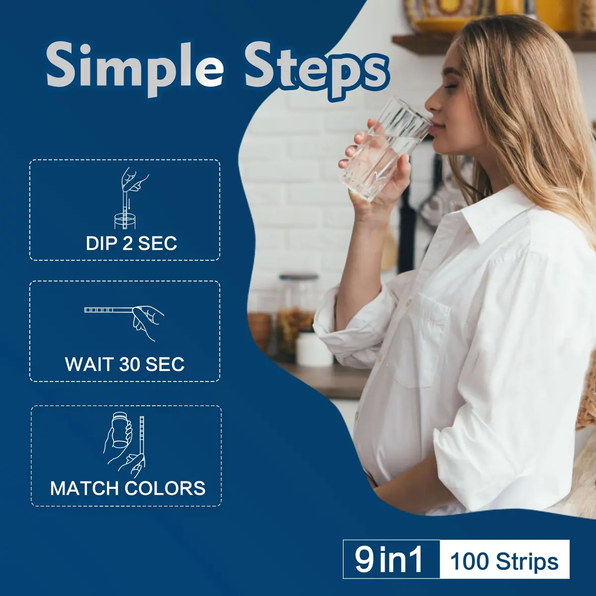 DIPSTIK 9 Way Heavy Metals Water Test Strips 100ct | Accurate Home Water Testing Kit for Iron, Mercury, Lead & More - view 4