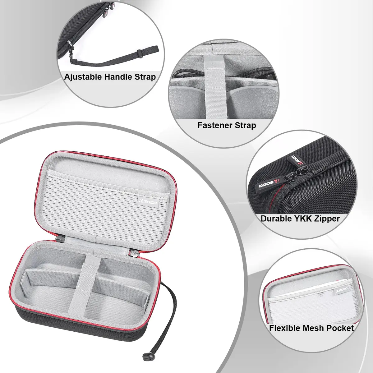RLSOCO Carrying Case for XREAL Air 2/Air/One AR Glasses + Eye + Beam Pro, 22.1cm (8.7in) | Organizes AR Gear for Travel & Storage - view 6