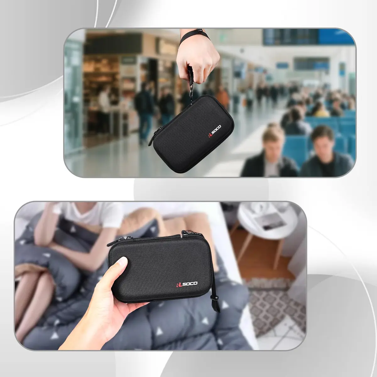 RLSOCO Carrying Case for XREAL Air 2/Air/One AR Glasses + Eye + Beam Pro, 22.1cm (8.7in) | Organizes AR Gear for Travel & Storage - view 7