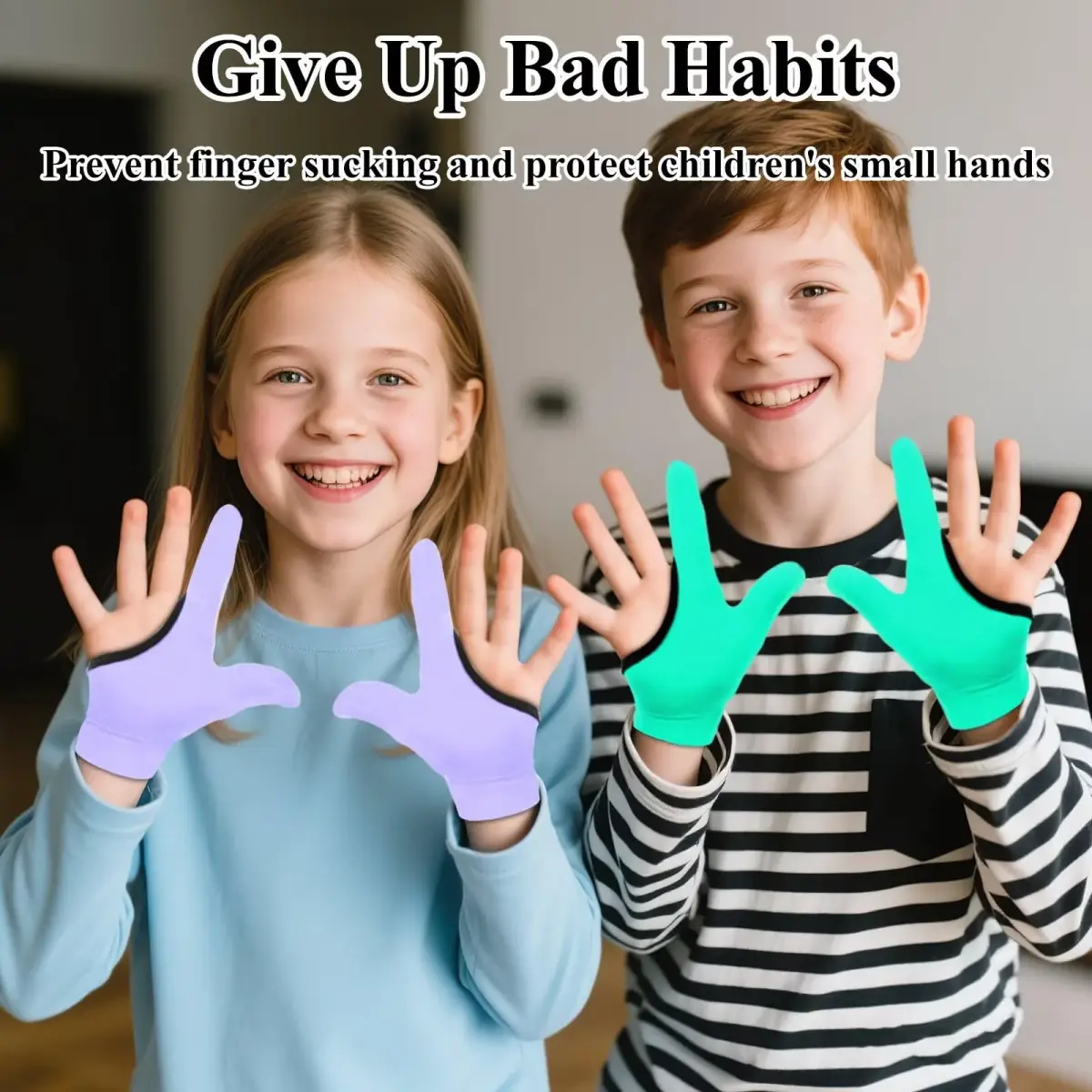 Yxmeiguo Thumb Sucking Guard Gloves for Kids | 2 Pairs, Ages 5-12 - view 7