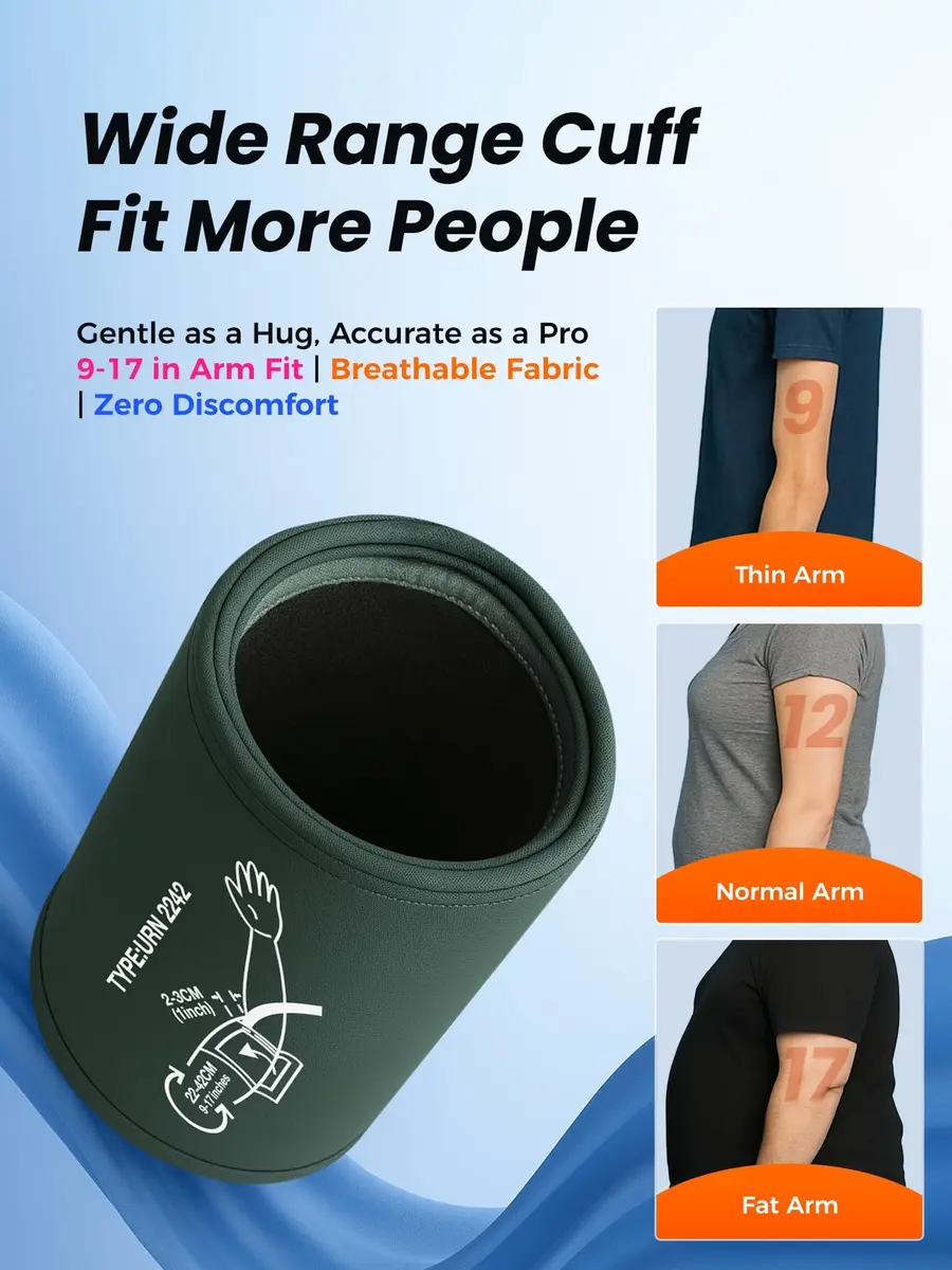 WAMELPRI Blood Pressure Monitor with 4.5-Inch LED Screen | Accurate Daily Health Tracking - view 7