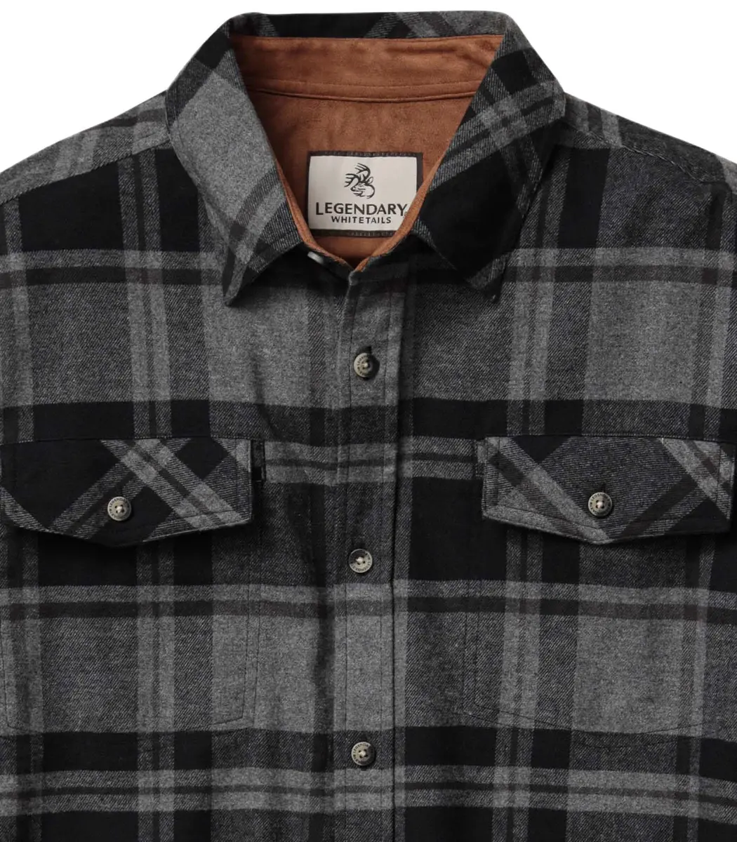Legendary Whitetails Mens Long Sleeve Button Down Flannel Shirt | Relaxed Fit, Stretch Cotton, Plaid, Big & Tall - view 6