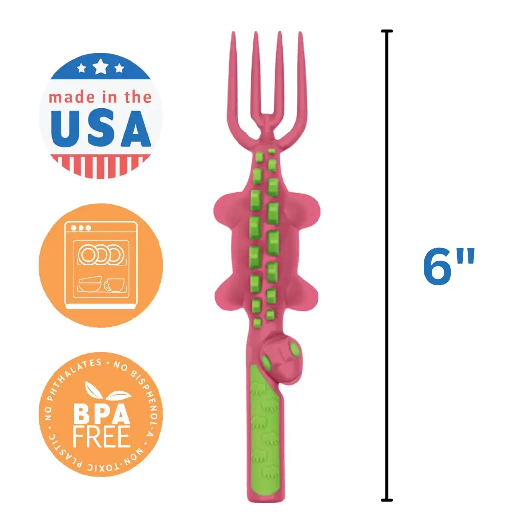 Constructive Eating Dinosaur Plate and Utensils Set 4-Piece | BPA-Free Toddler Dinnerware - view 4