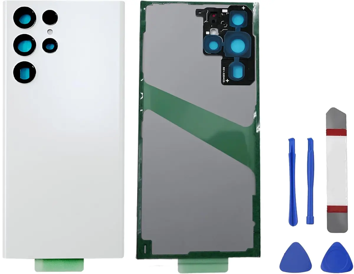 Peixiong White Wireless Accessory for Samsung Galaxy S22 Ultra | Repair Kit & Back Glass Cover (70-120c) - main product image