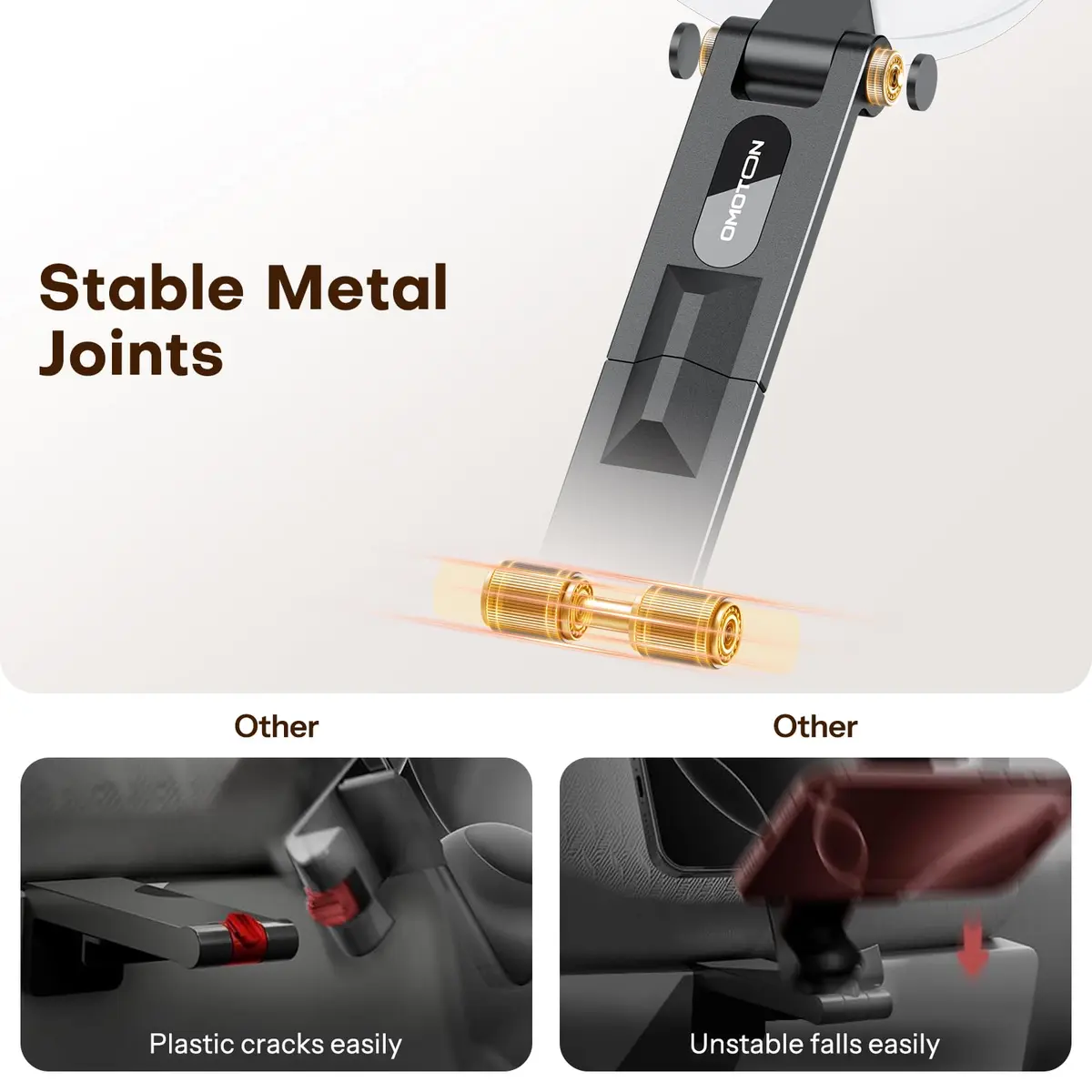 OMOTON TP02 Magnetic Phone Tripod for MagSafe, 360° Pivot, Clamp & Stand | Compact & Versatile - view 9