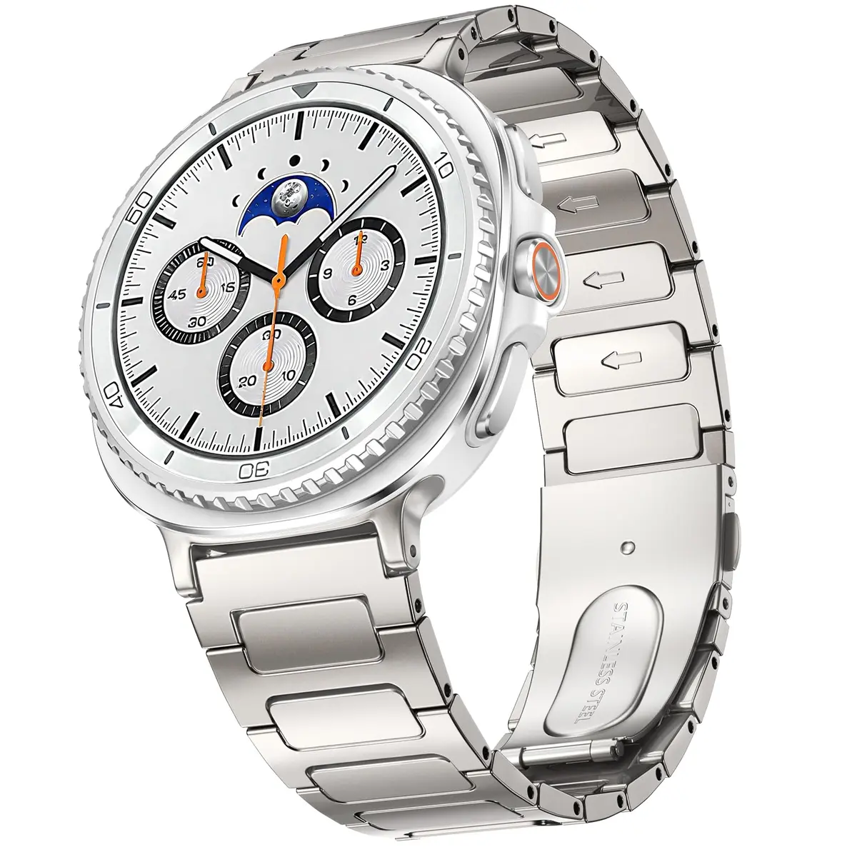 KOREDA Metal Band for Samsung Galaxy Watch 8 Classic 46mm/Galaxy Watch 8 40mm 44mm | Solid Stainless Steel Business Strap - main product image