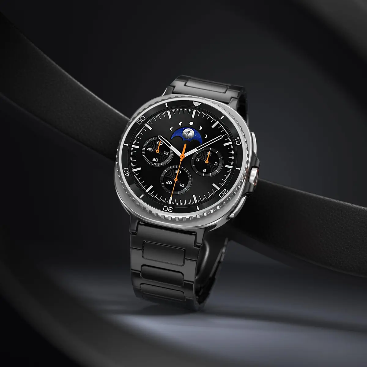 KOREDA Metal Band for Samsung Galaxy Watch 8 Classic 46mm/Galaxy Watch 8 40mm 44mm, Black, 160mm-230mm Wrist - view 2