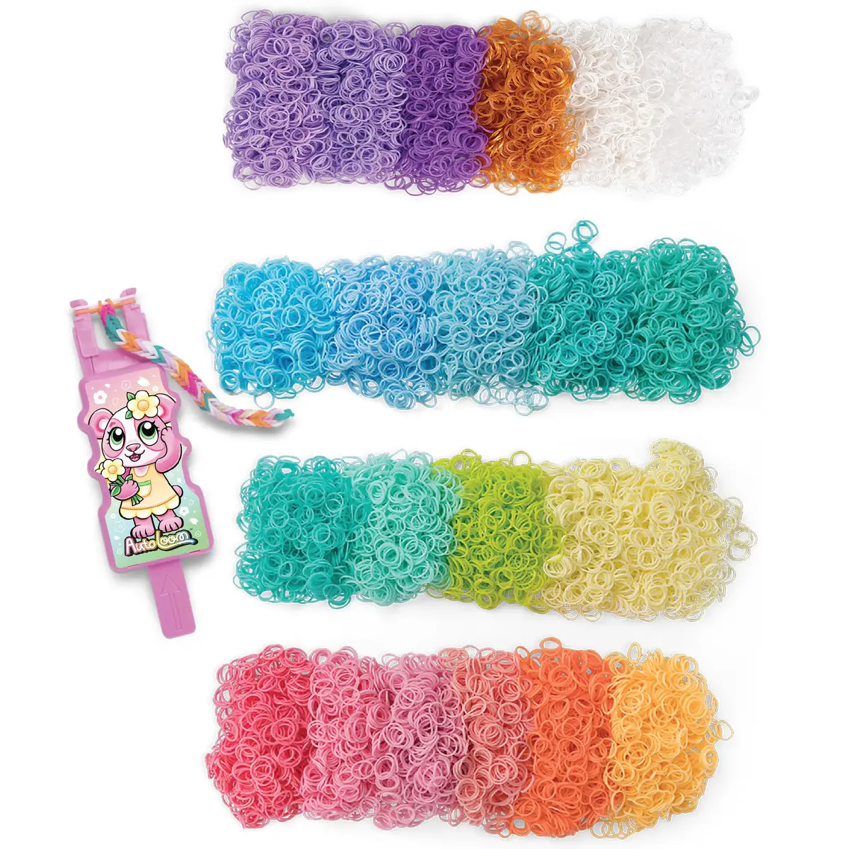Rainbow Loom 11,000 Pastel Bands AutoLoom Mega Pack | 22 Soft Colors for Creative Jewelry Making - view 6