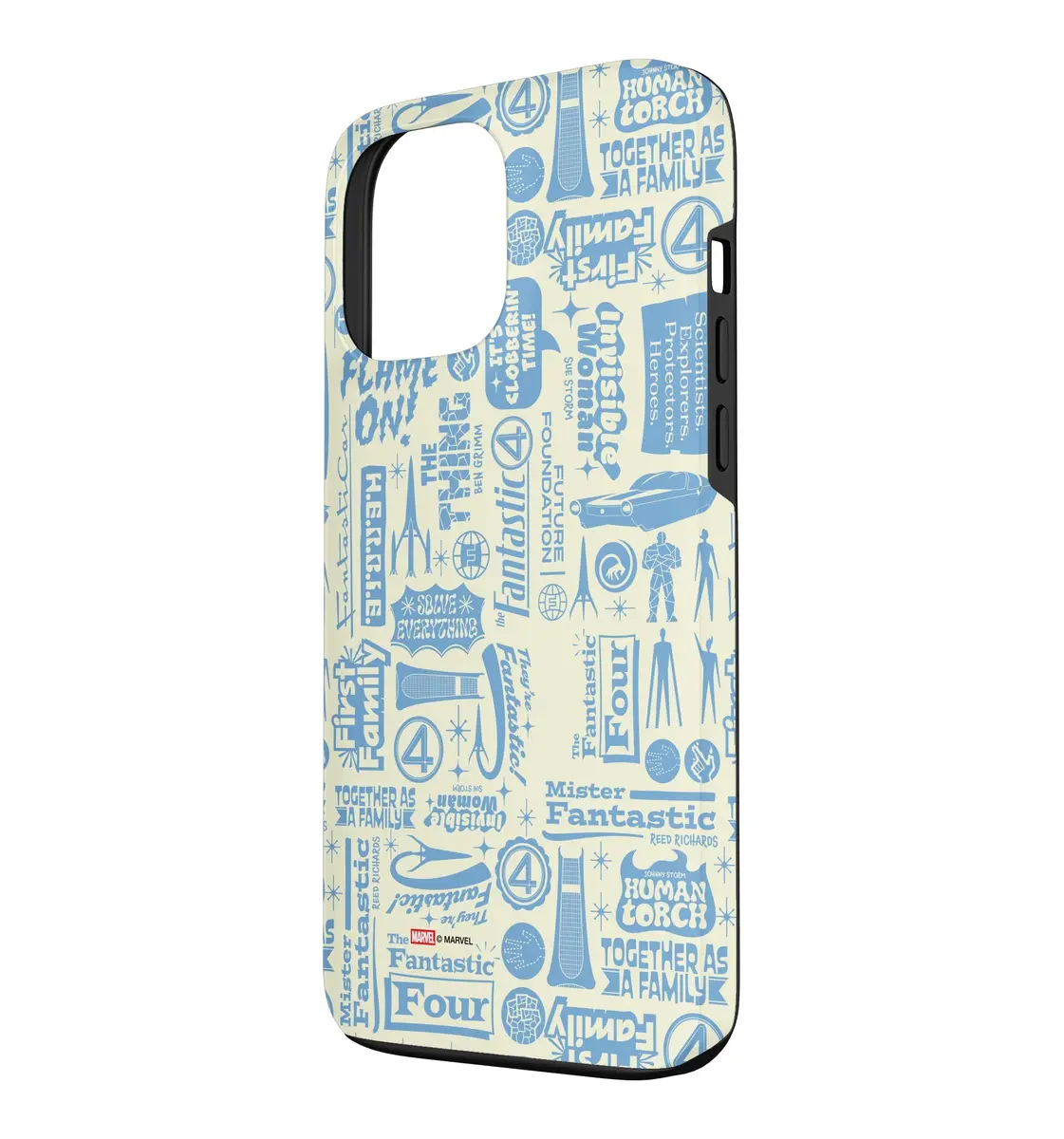 Marvel The Fantastic Four Words & Icons Phone Case for iPhone 13 Pro Max | Superhero Design & Shock Protection - view 2