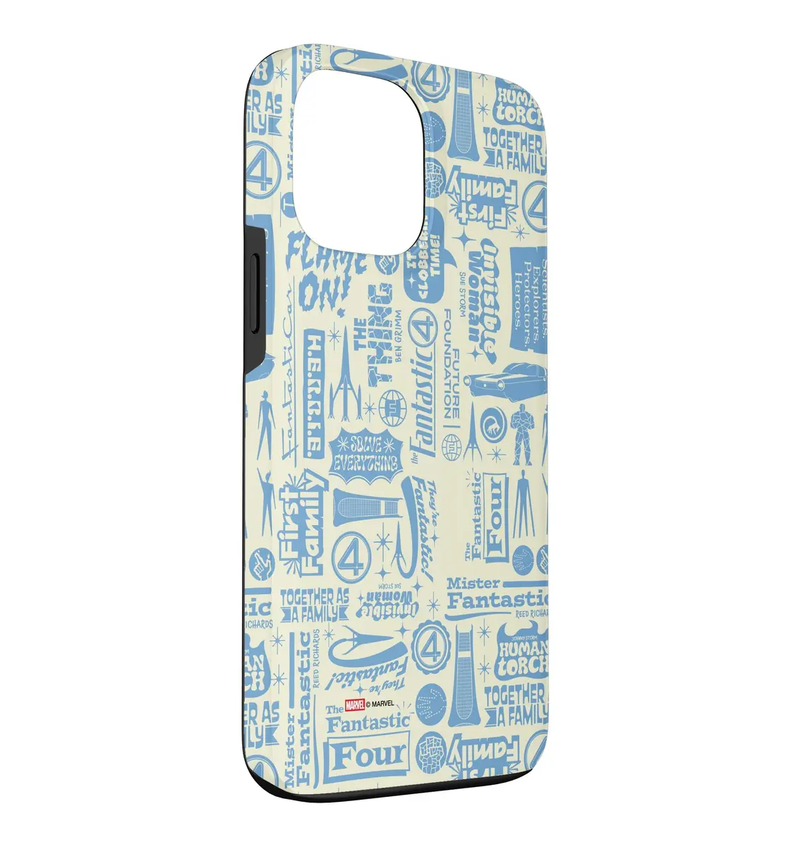 Marvel The Fantastic Four Words & Icons Phone Case for iPhone 13 Pro Max | Superhero Design & Shock Protection - view 3