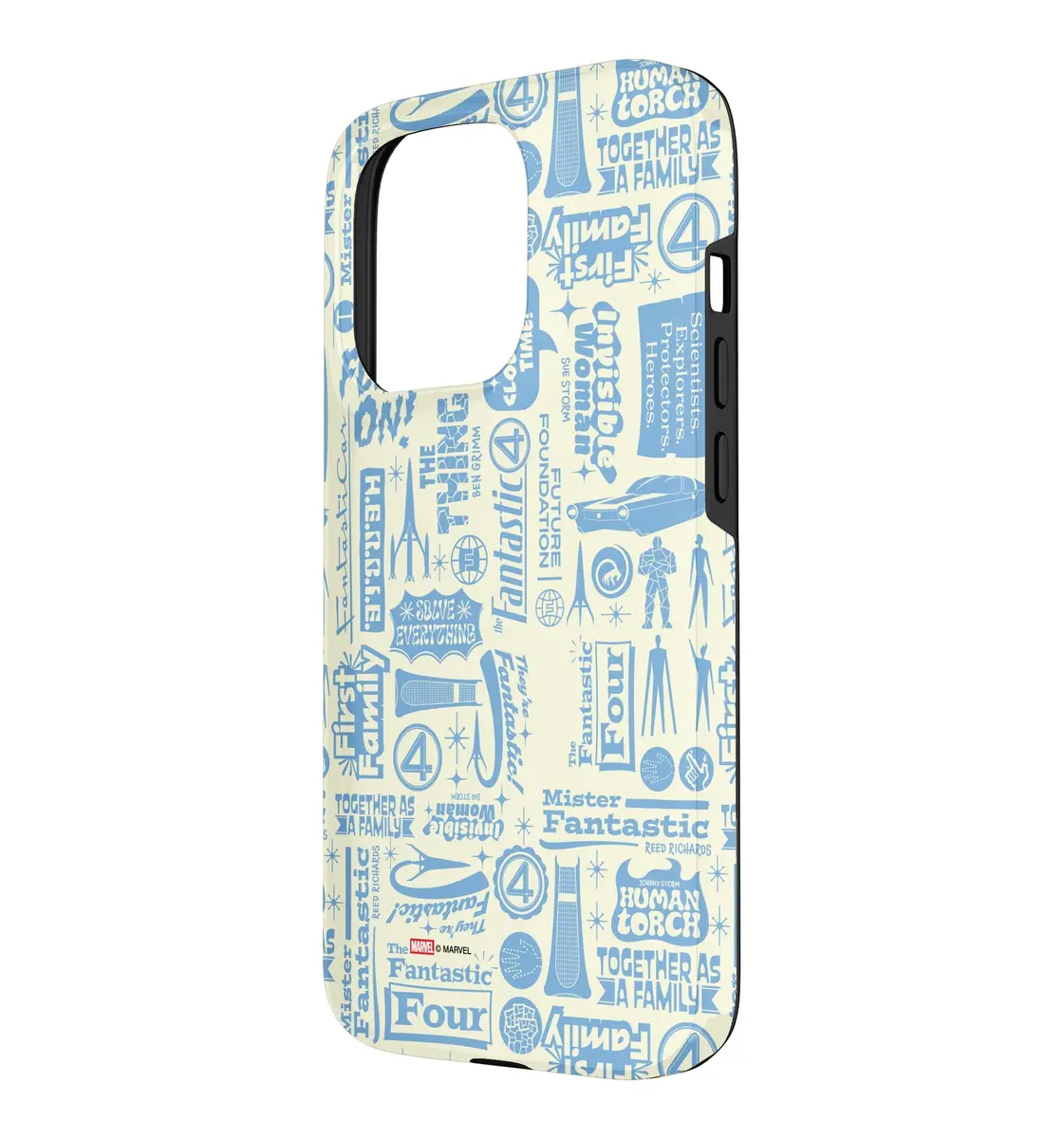 Marvel The Fantastic Four Words & Icons Phone Case for iPhone 13 Pro Max | Superhero Design & Shock Protection - view 2