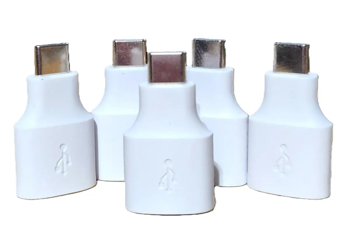 LEOM USB-C to USB-A Adapter for Google Pixel, 2-Pack White | Connect USB-A Devices to Pixel Phones - main product image