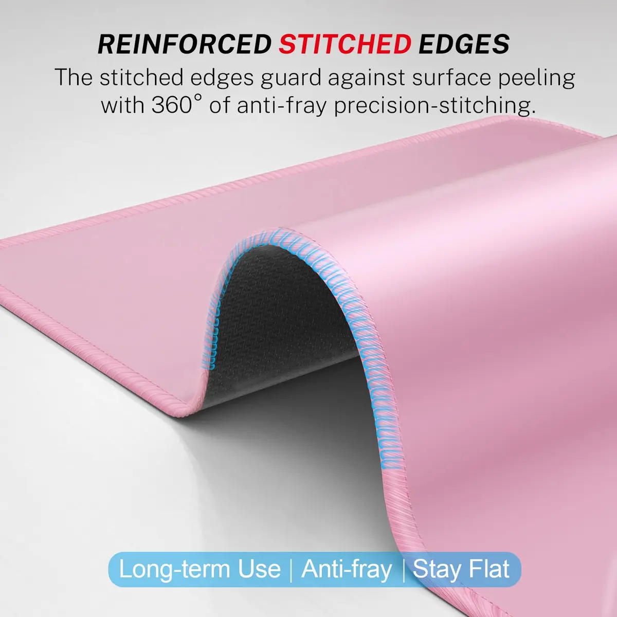 MROCO Essential Office & Gaming Mouse Pad 8.5 x 11 Inch Pale Pink | Smooth Glide & Precise Control - view 3