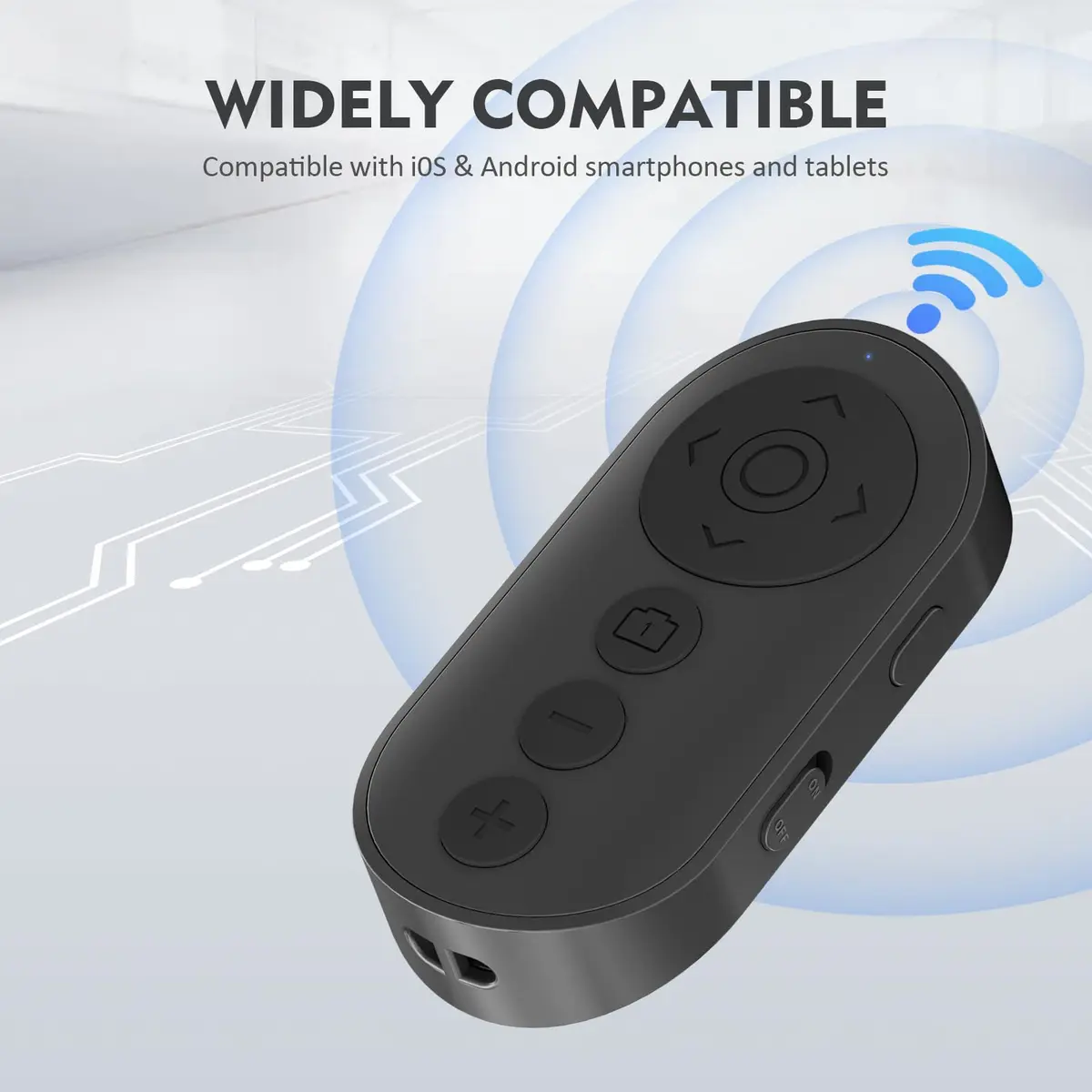 Aistraunix Wireless Camera Remote Control with Phone Stand & Zoom, 10m Range | Compatible with iOS & Android - view 6