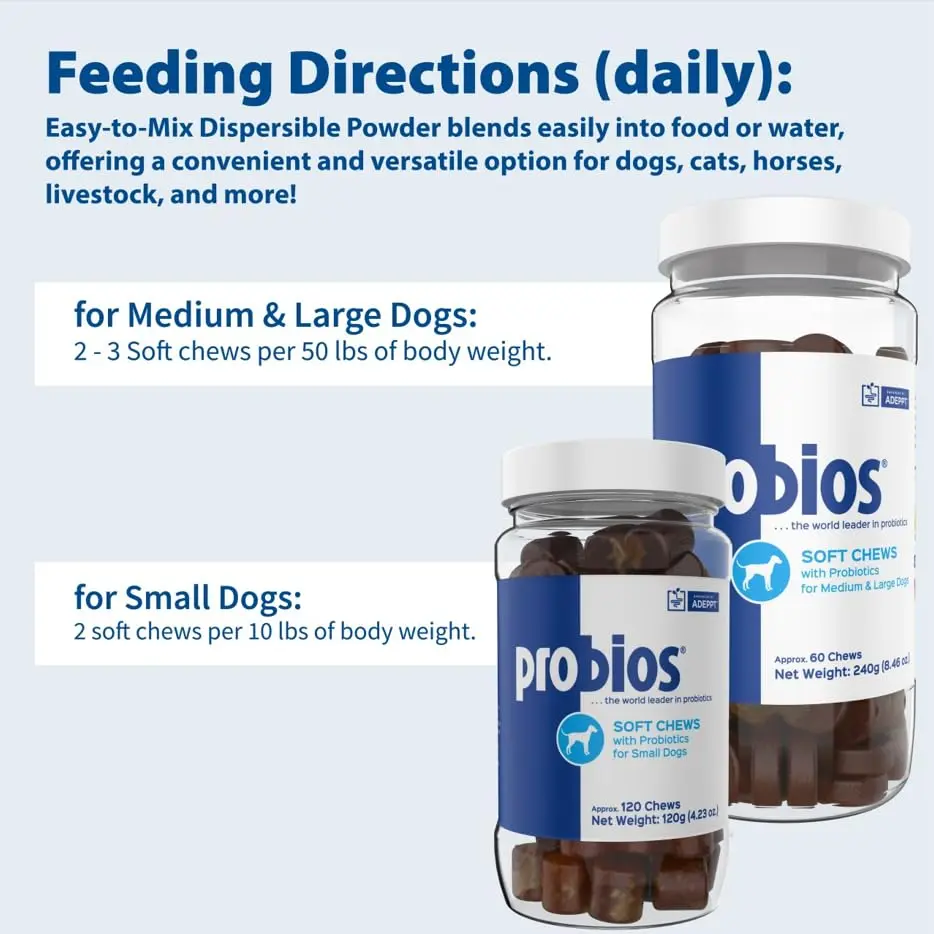 Probios Dog Probiotic Soft Chews, Chicken Liver, 120 Count | Gut & Immune Support for Medium & Large Dogs - view 7