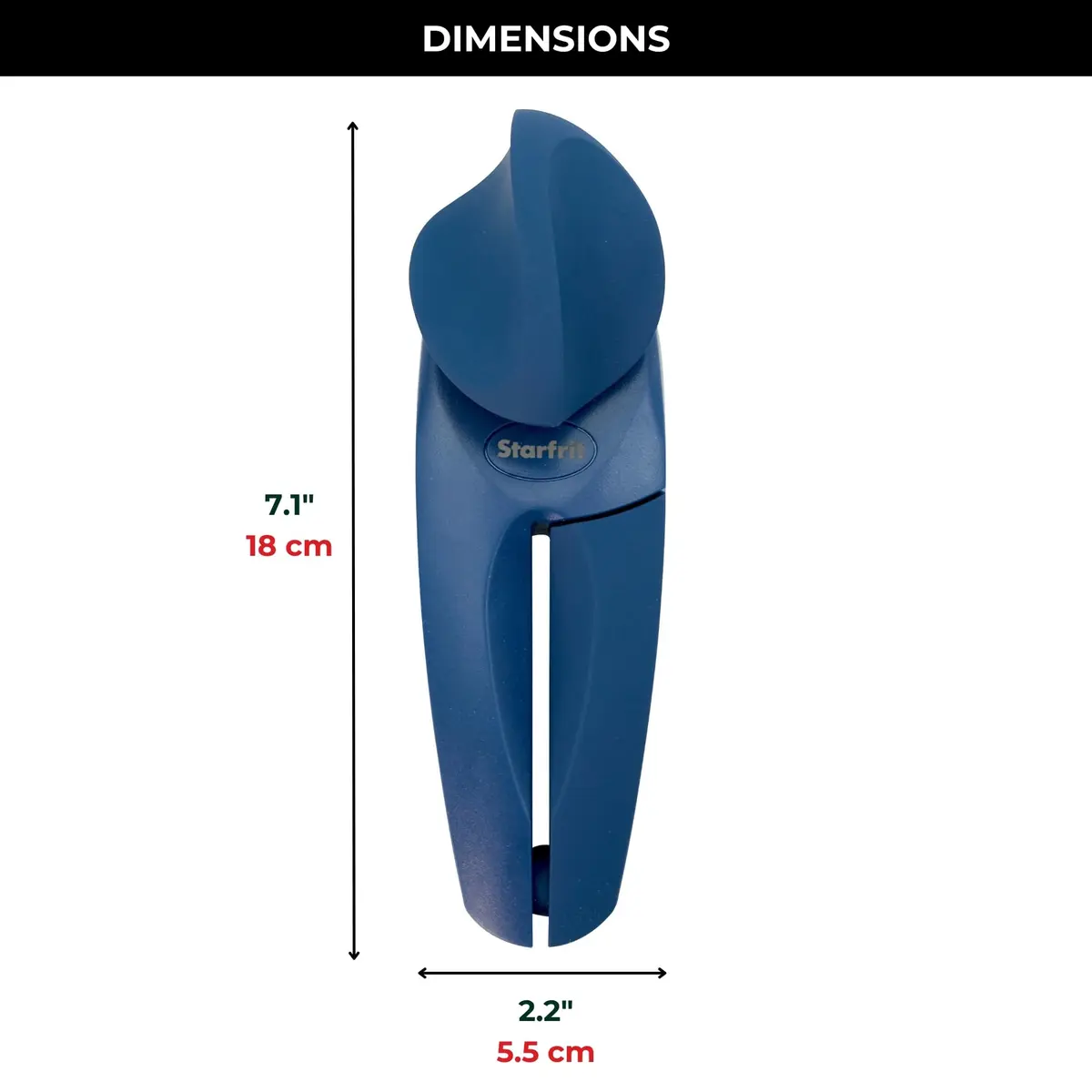 Starfrit MightiCan Can Opener, Safe Smooth-Cut, Comfort Grip, Blue | Hygienic, Ergonomic, Durable - view 9