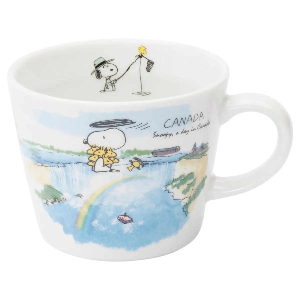シミズ陶業(Shimizutougyou) Snoopy World Travel Switzerland Mug 340ml | Microwave & Dishwasher Safe - main product image