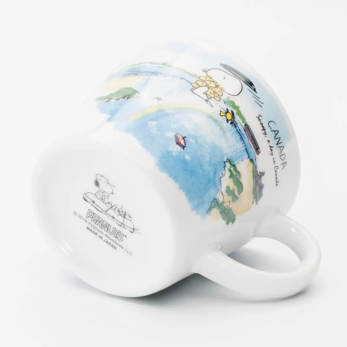シミズ陶業(Shimizutougyou) Snoopy World Travel Switzerland Mug 340ml | Microwave & Dishwasher Safe - view 6