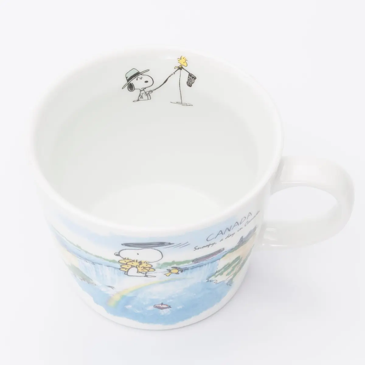 シミズ陶業(Shimizutougyou) Snoopy World Travel Switzerland Mug 340ml | Microwave & Dishwasher Safe - view 2