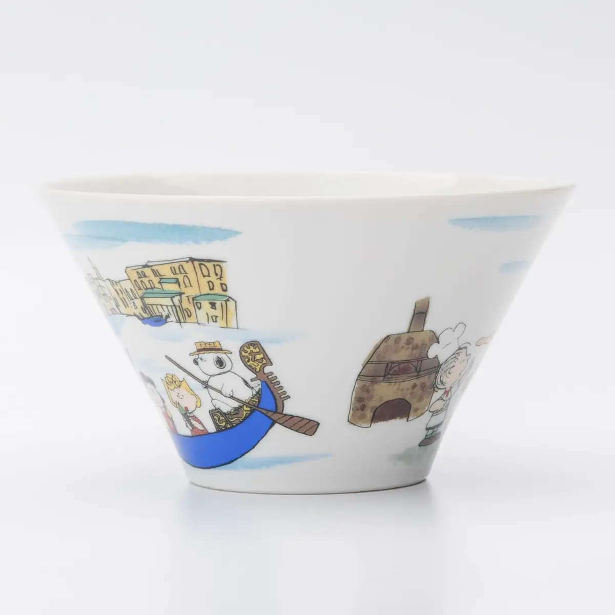 シミズ陶業(Shimizutougyou) Snoopy World Travel Italy Multi Bowl 16cm | Microwave & Dishwasher Safe - view 5