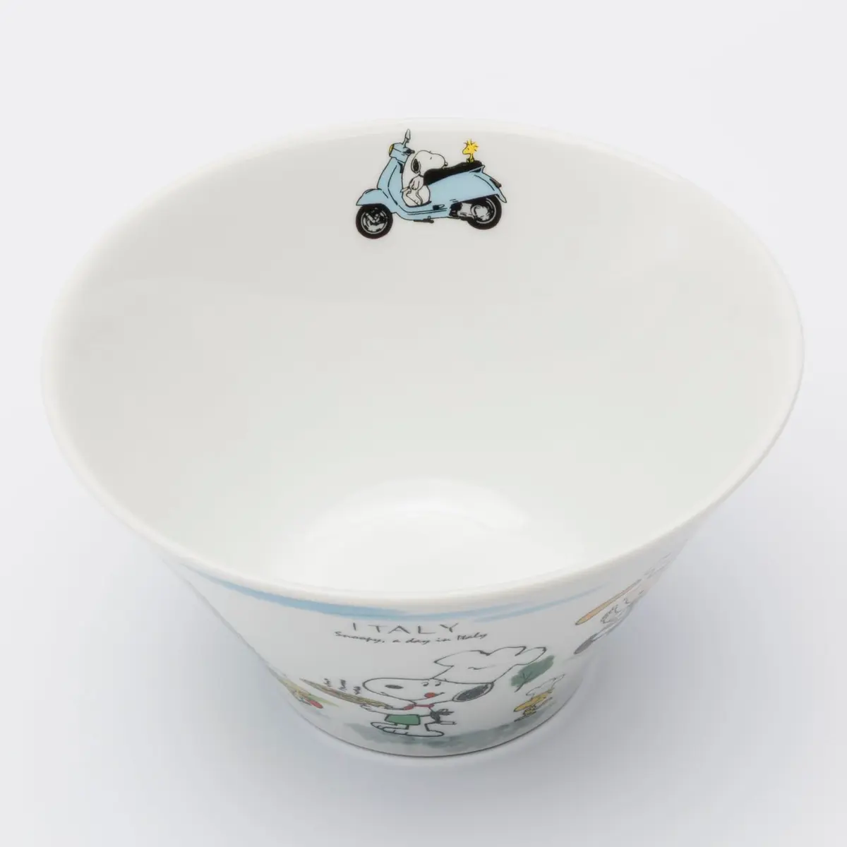 シミズ陶業(Shimizutougyou) Snoopy World Travel Italy Multi Bowl 16cm | Microwave & Dishwasher Safe - view 2