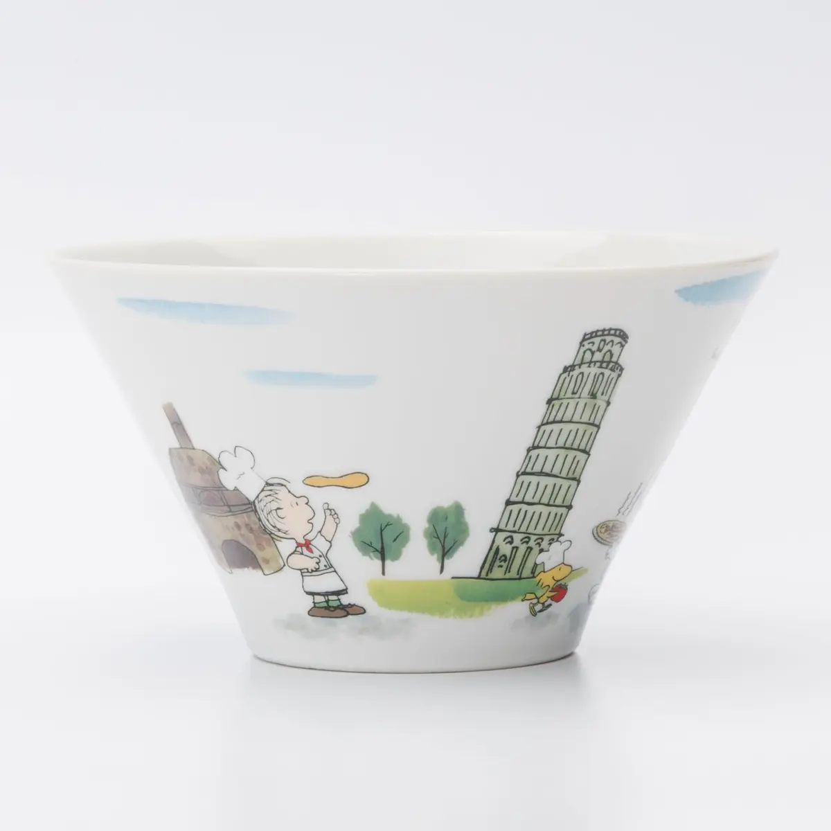 シミズ陶業(Shimizutougyou) Snoopy World Travel Italy Multi Bowl 16cm | Microwave & Dishwasher Safe - view 4