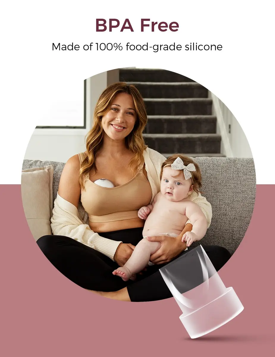 Momcozy M5 Original Replacement Duckbill Valves 4 PCS | BPA-Free Silicone for Wearable Breast Pumps - view 5