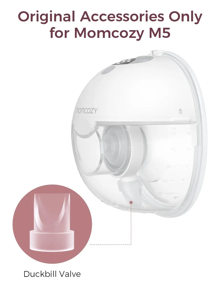 Momcozy M5 Original Replacement Duckbill Valves 4 PCS | BPA-Free Silicone for Wearable Breast Pumps - view 3