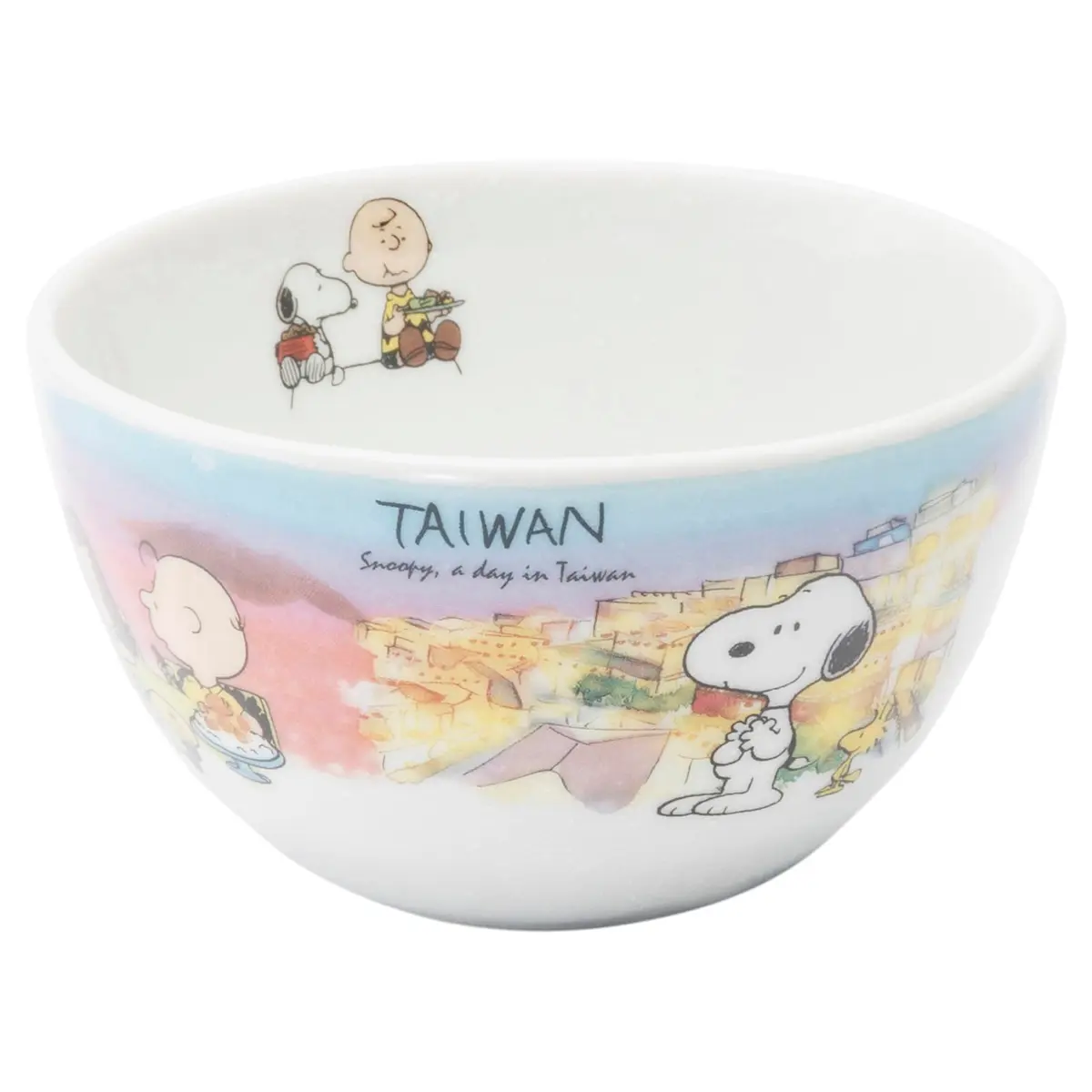 シミズ陶業(Shimizutougyou) Snoopy World Travel Taiwan Small Bowl | Microwave & Dishwasher Safe, Made in Japan - main product image