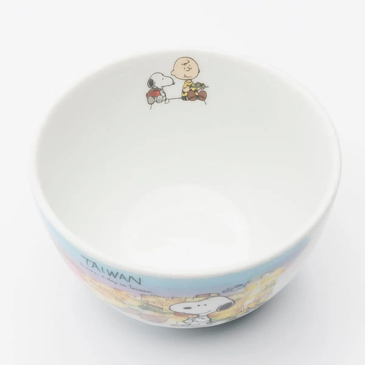 シミズ陶業(Shimizutougyou) Snoopy World Travel Taiwan Small Bowl | Microwave & Dishwasher Safe, Made in Japan - view 5