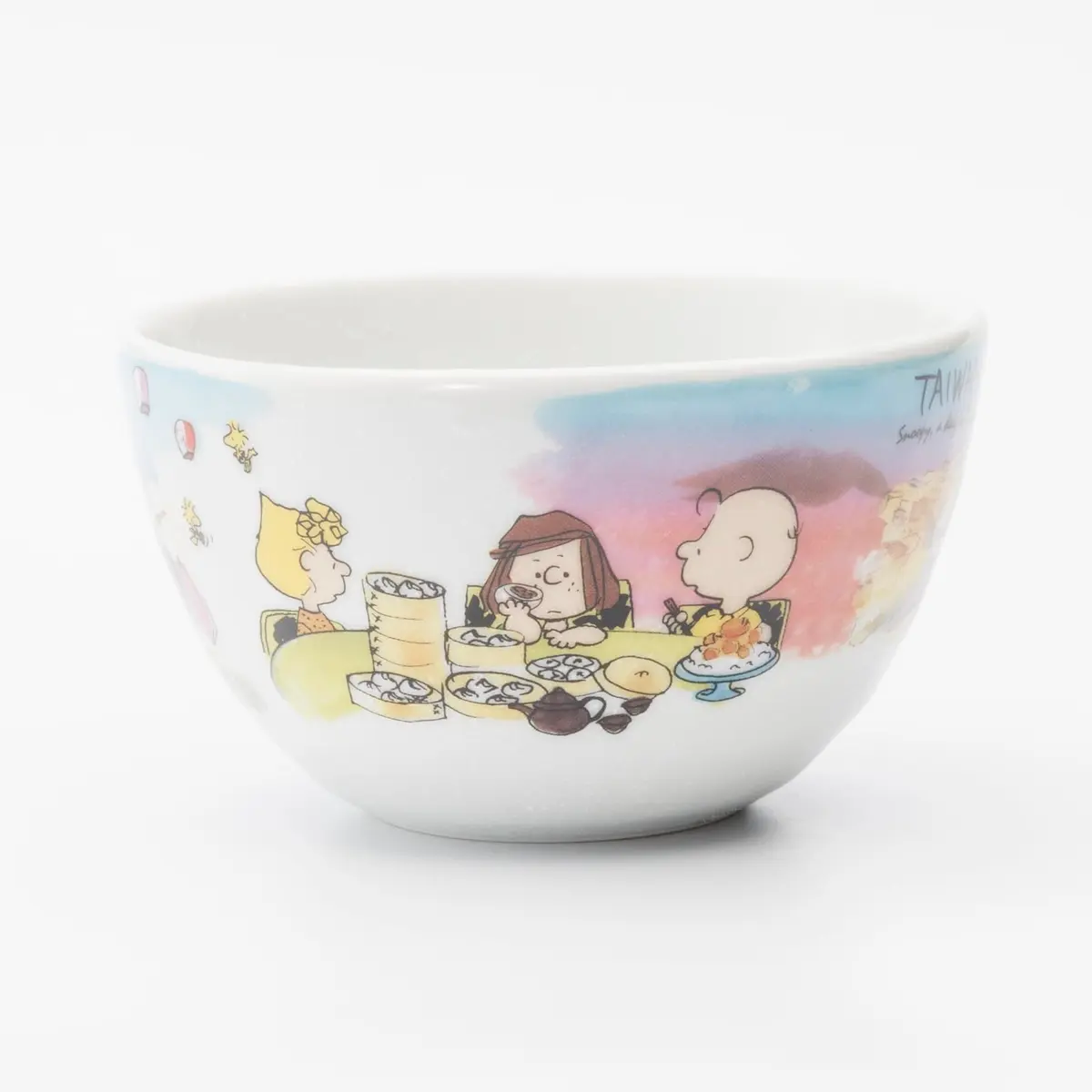 シミズ陶業(Shimizutougyou) Snoopy World Travel Taiwan Small Bowl | Microwave & Dishwasher Safe, Made in Japan - view 3